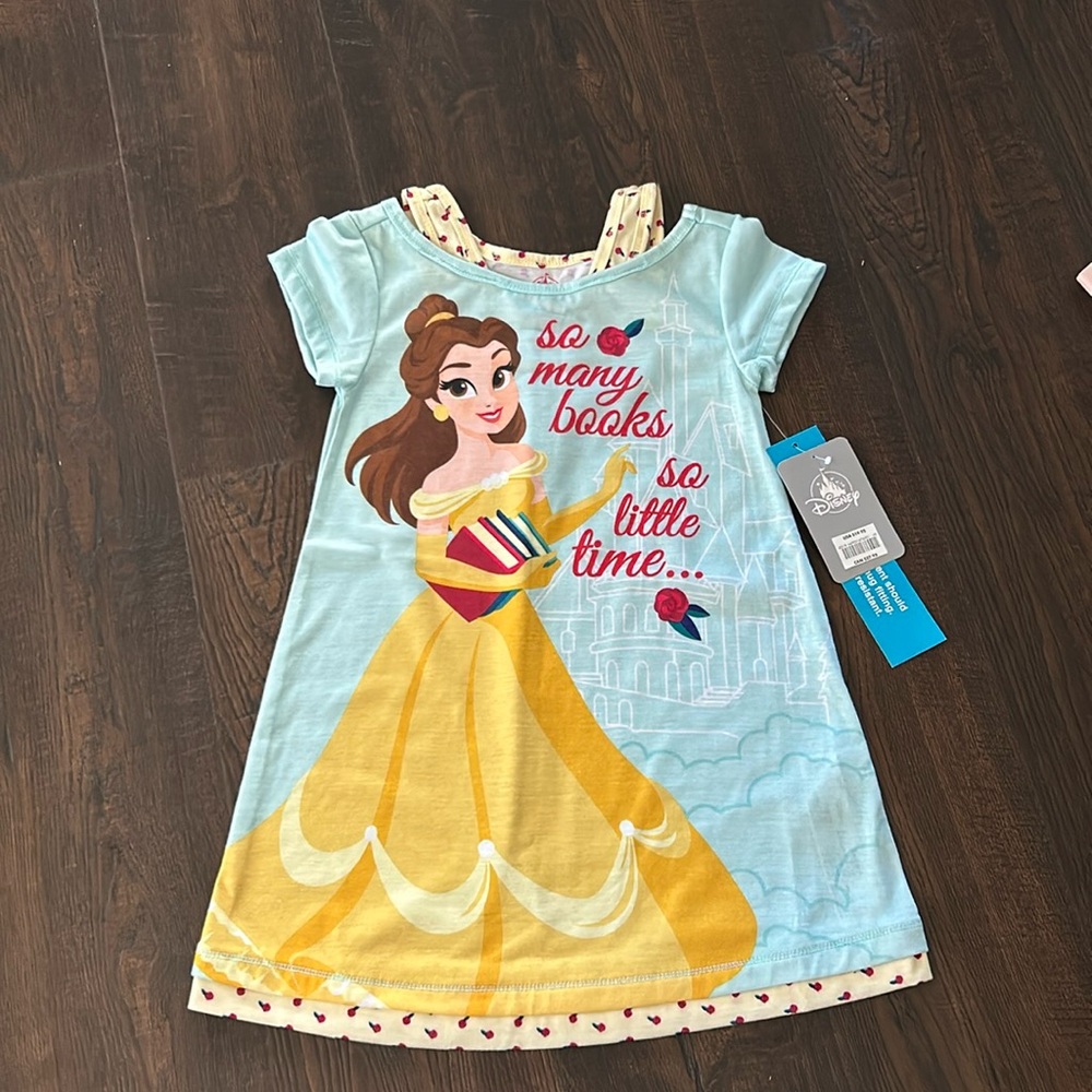 NWT Princess Belle Pajamas Dress, Size 3